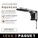 [Compre 2 e Pague 1] Chuveiro AquaLux Ultra Cromado com mais de 5 modos de jato ajustáveis