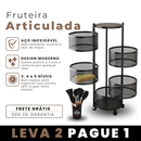 [Compre 1 e leve 2] Fruteira Articulada Giratória de Aço Inoxidável com 3/4/5 Níveis + BRINDE: Kit de Utensílios de Cozinha.