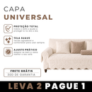[Leve 2 e Pague 1] Capa Universal para Sofá 100% Algodão (Design Único!) + BRINDES: 2 Almofadas.